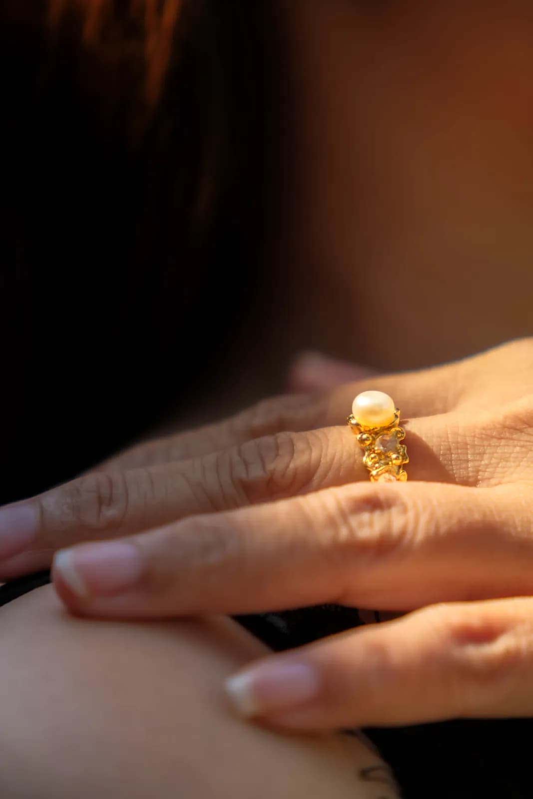 Mutiara Sekar Ring — worn